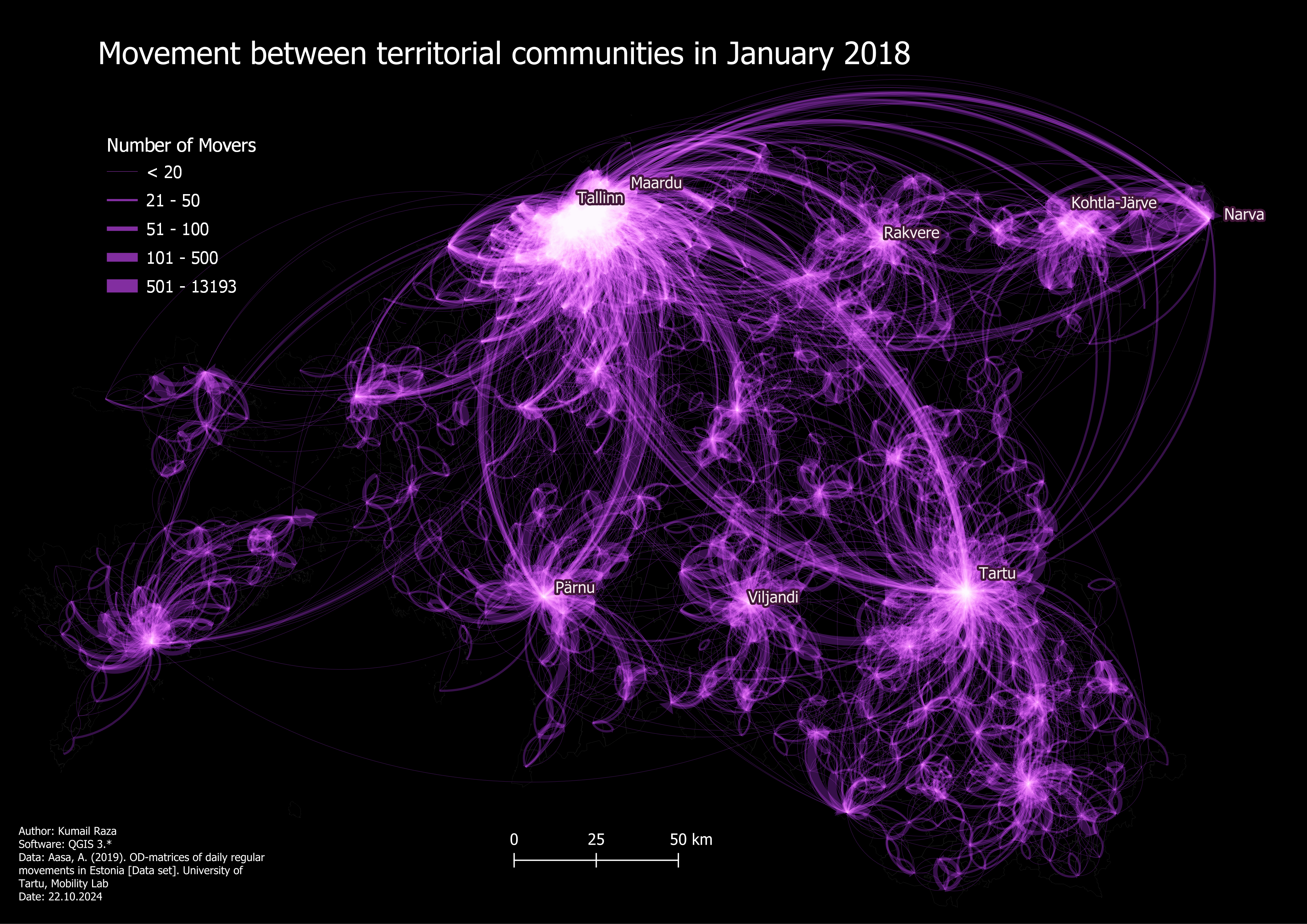 Movement Between Territorial Communities, Estonia